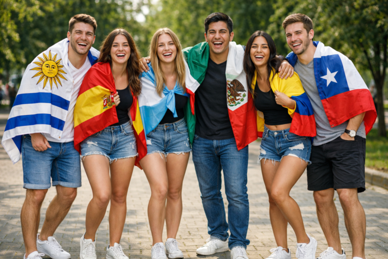 Group of translators in Montevideo working on Spanish translation