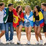 Group of translators working on Spanish translation