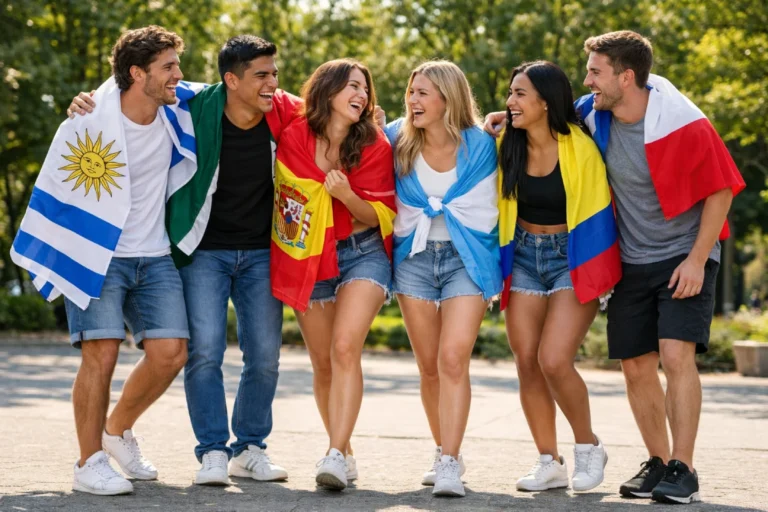 Group of translators working on Spanish translation